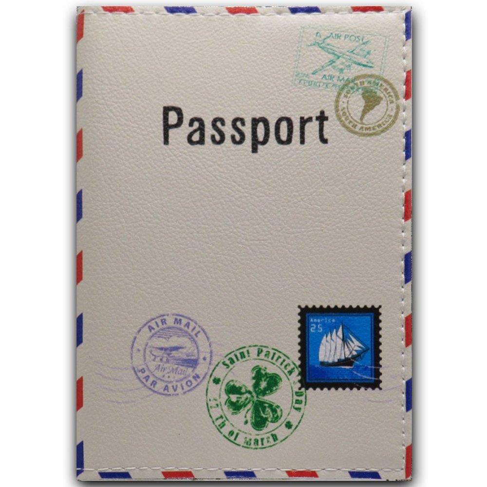 Passport Holder Case Travel Cover Gift For Women Men Kids
